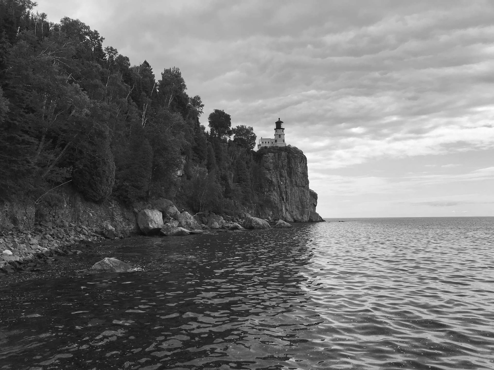 A view of Split Rock